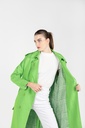 Green Hooded Trench Coat