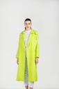 Lime Hooded Trench Coat